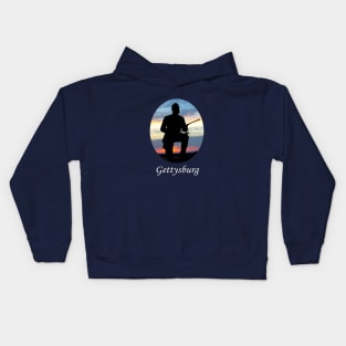 Sunrise Patrol - Gettysburg 1st Pennsylvania Cavalry Kids Hoodie